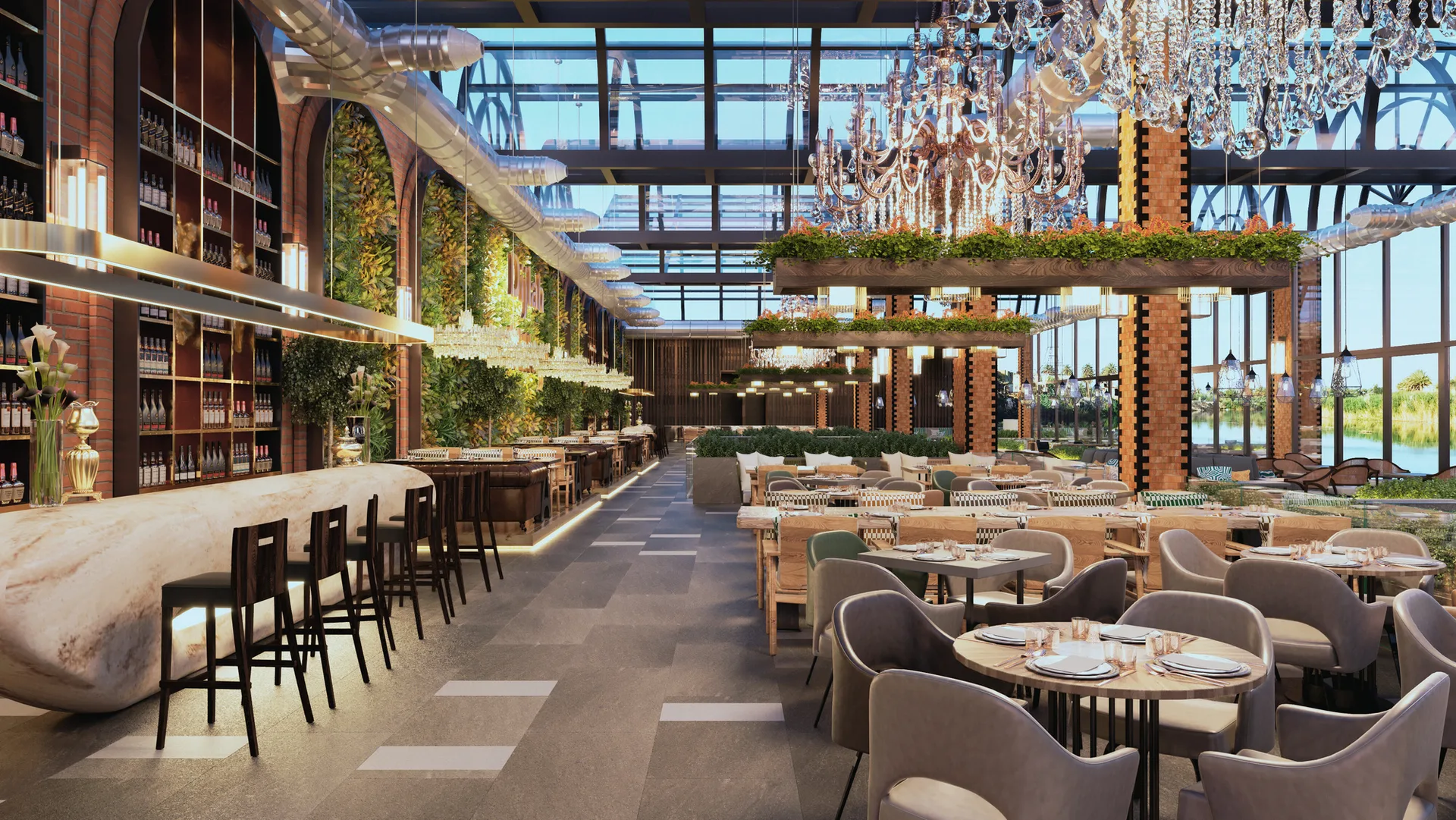 Interior of Bulevardi Residenc lounge with curated furnishings