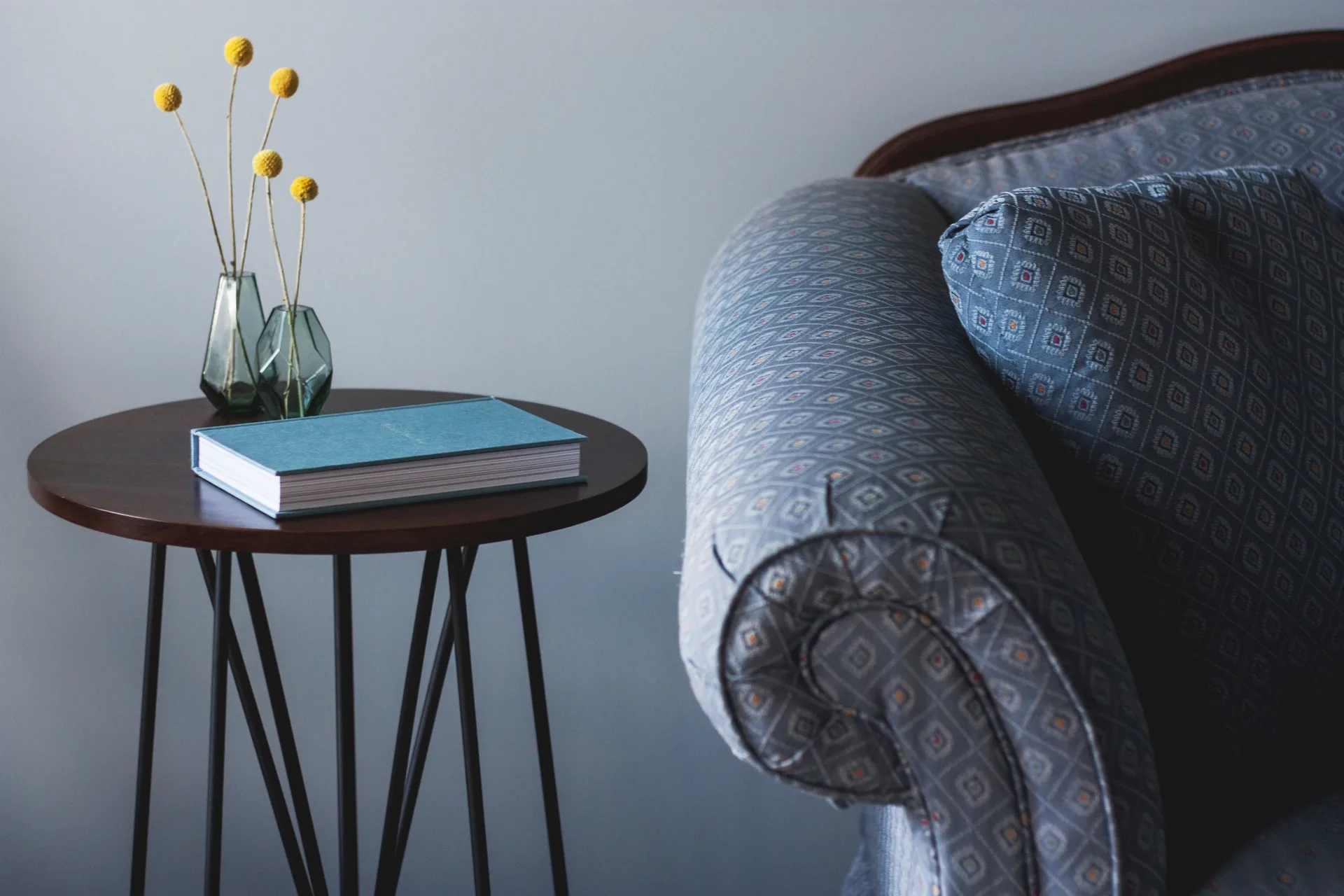 Reading nook with curated details